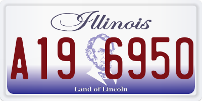 IL license plate A196950