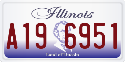 IL license plate A196951