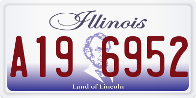 IL license plate A196952