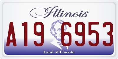 IL license plate A196953