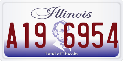IL license plate A196954