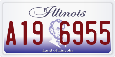 IL license plate A196955
