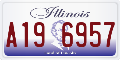 IL license plate A196957