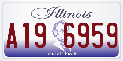 IL license plate A196959