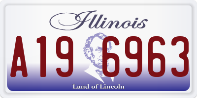 IL license plate A196963