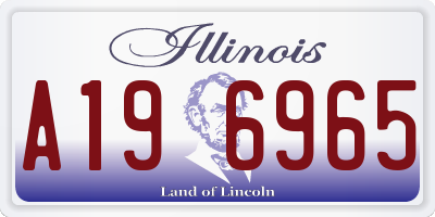 IL license plate A196965