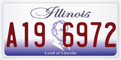 IL license plate A196972