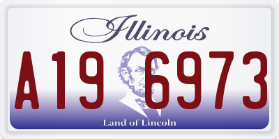 IL license plate A196973