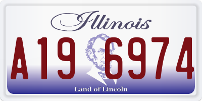 IL license plate A196974