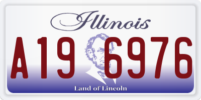 IL license plate A196976