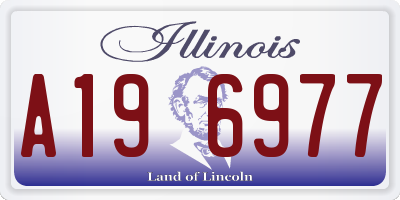 IL license plate A196977