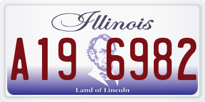 IL license plate A196982