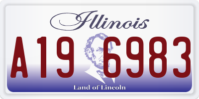 IL license plate A196983