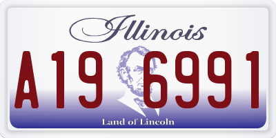 IL license plate A196991