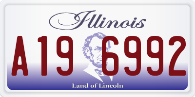 IL license plate A196992