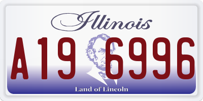 IL license plate A196996