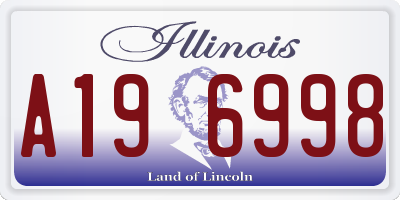 IL license plate A196998