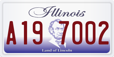 IL license plate A197002