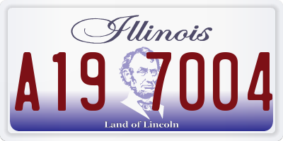IL license plate A197004