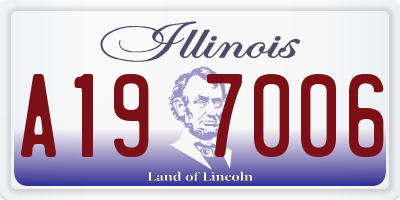IL license plate A197006