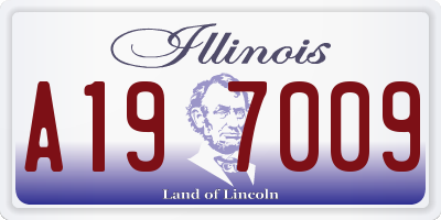 IL license plate A197009