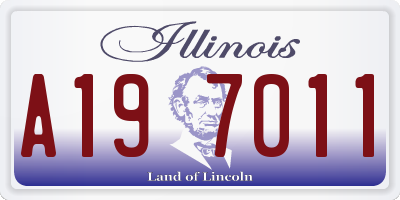 IL license plate A197011
