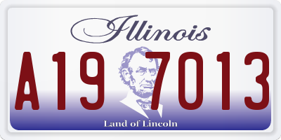 IL license plate A197013