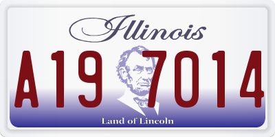 IL license plate A197014