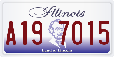 IL license plate A197015