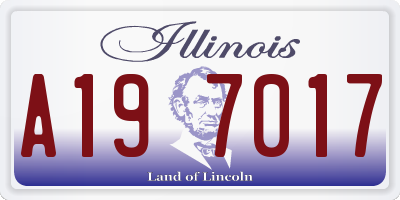 IL license plate A197017