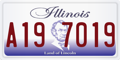 IL license plate A197019