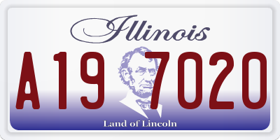 IL license plate A197020