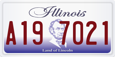 IL license plate A197021