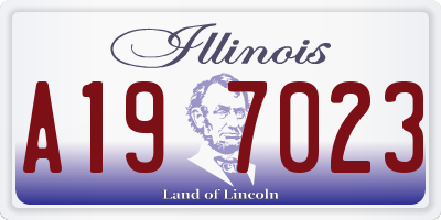 IL license plate A197023