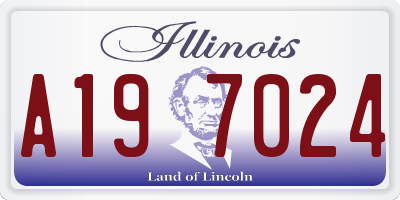 IL license plate A197024