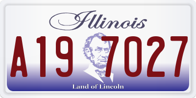 IL license plate A197027