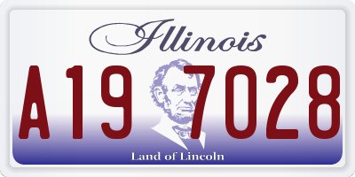 IL license plate A197028