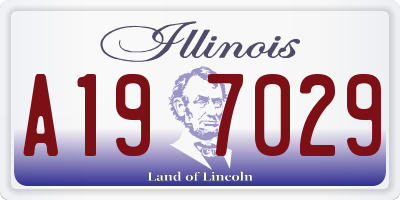 IL license plate A197029