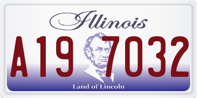 IL license plate A197032