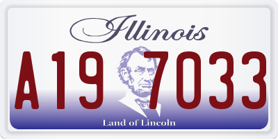 IL license plate A197033