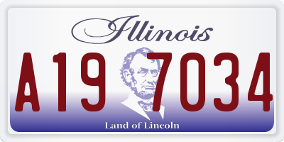 IL license plate A197034