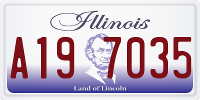 IL license plate A197035