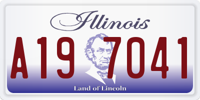 IL license plate A197041