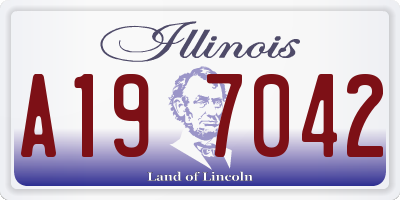 IL license plate A197042