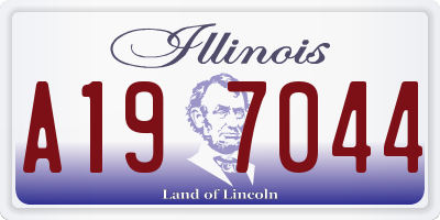 IL license plate A197044
