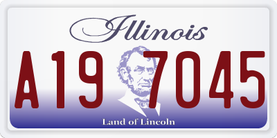 IL license plate A197045
