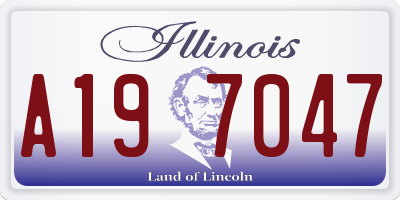IL license plate A197047