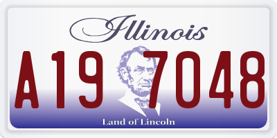 IL license plate A197048