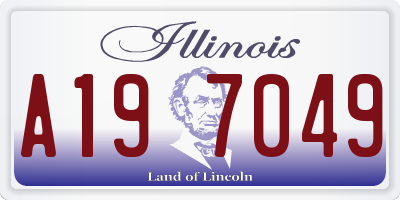 IL license plate A197049