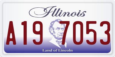 IL license plate A197053
